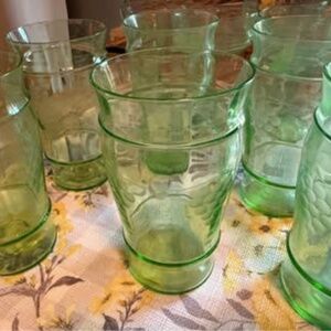 Vintage green glasses